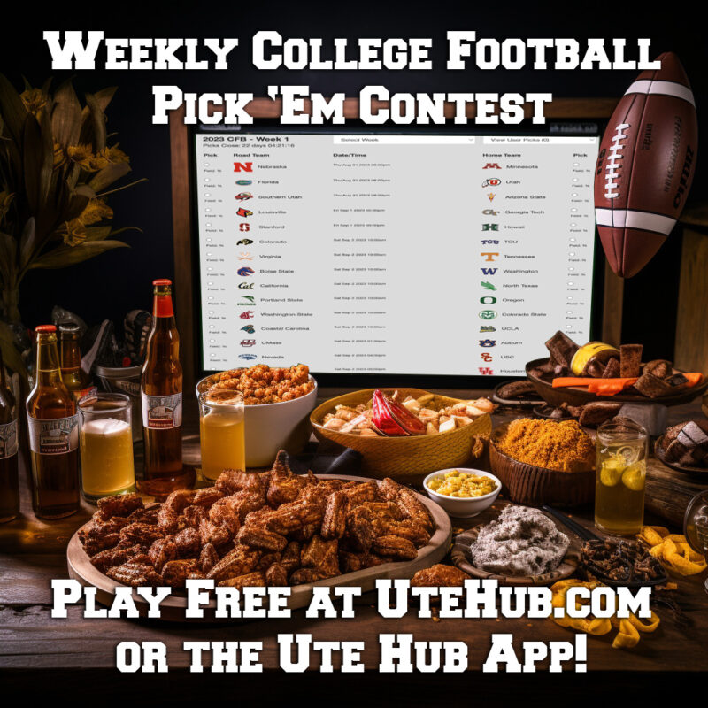 Topic 2023 Weekly College Football Pick ‘Em Contest BEGINS! Ute Hub